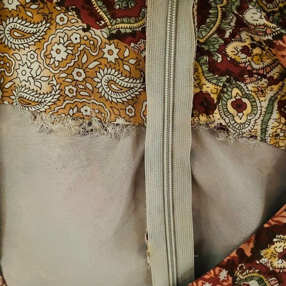 SUNNY LEIGH 100% Silk Chiffon Flared Skirt Lined Multicolor Sz 12 - Picture 10 of 10